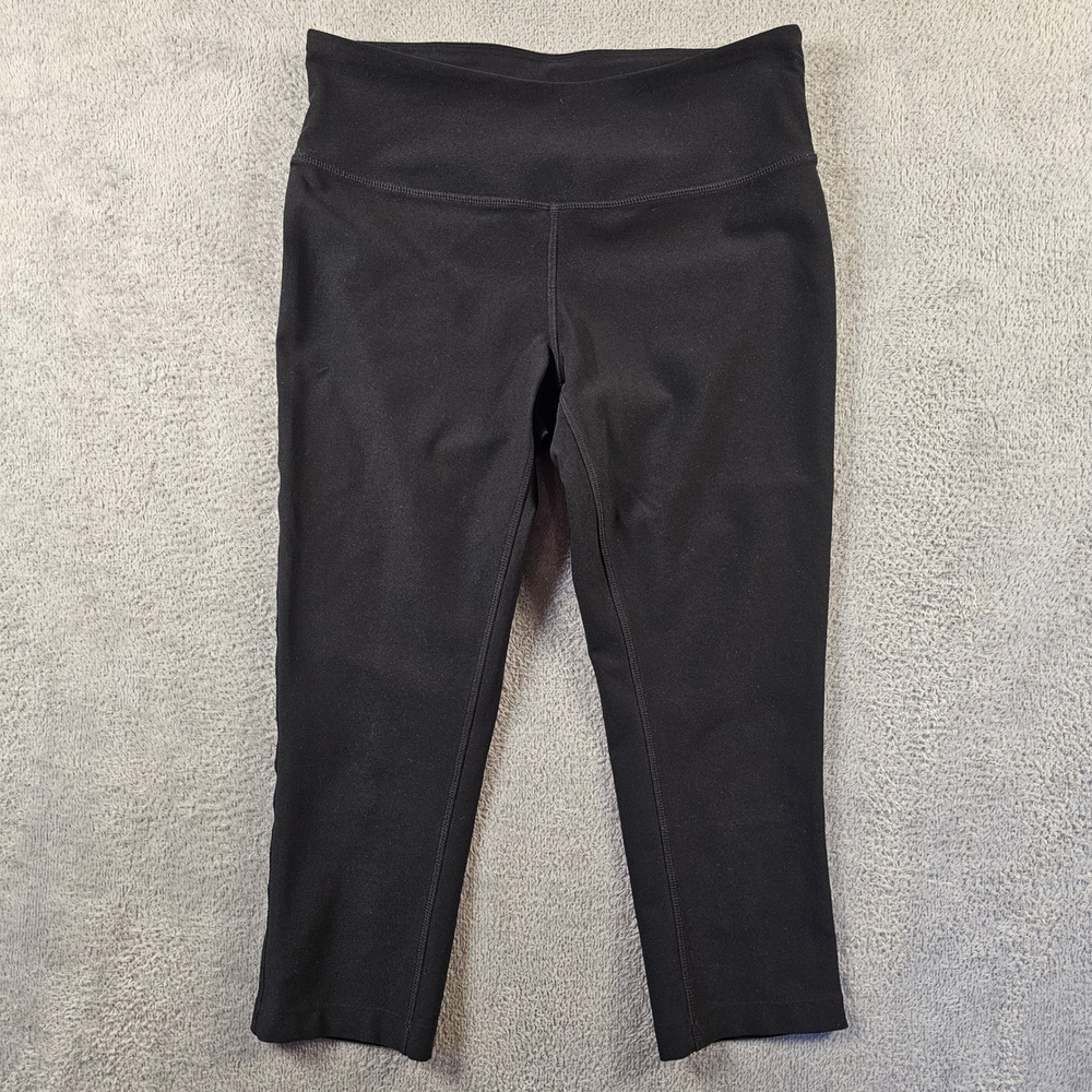Mondetta Womens Black High Rise Capri Leggings Size Large Activewear